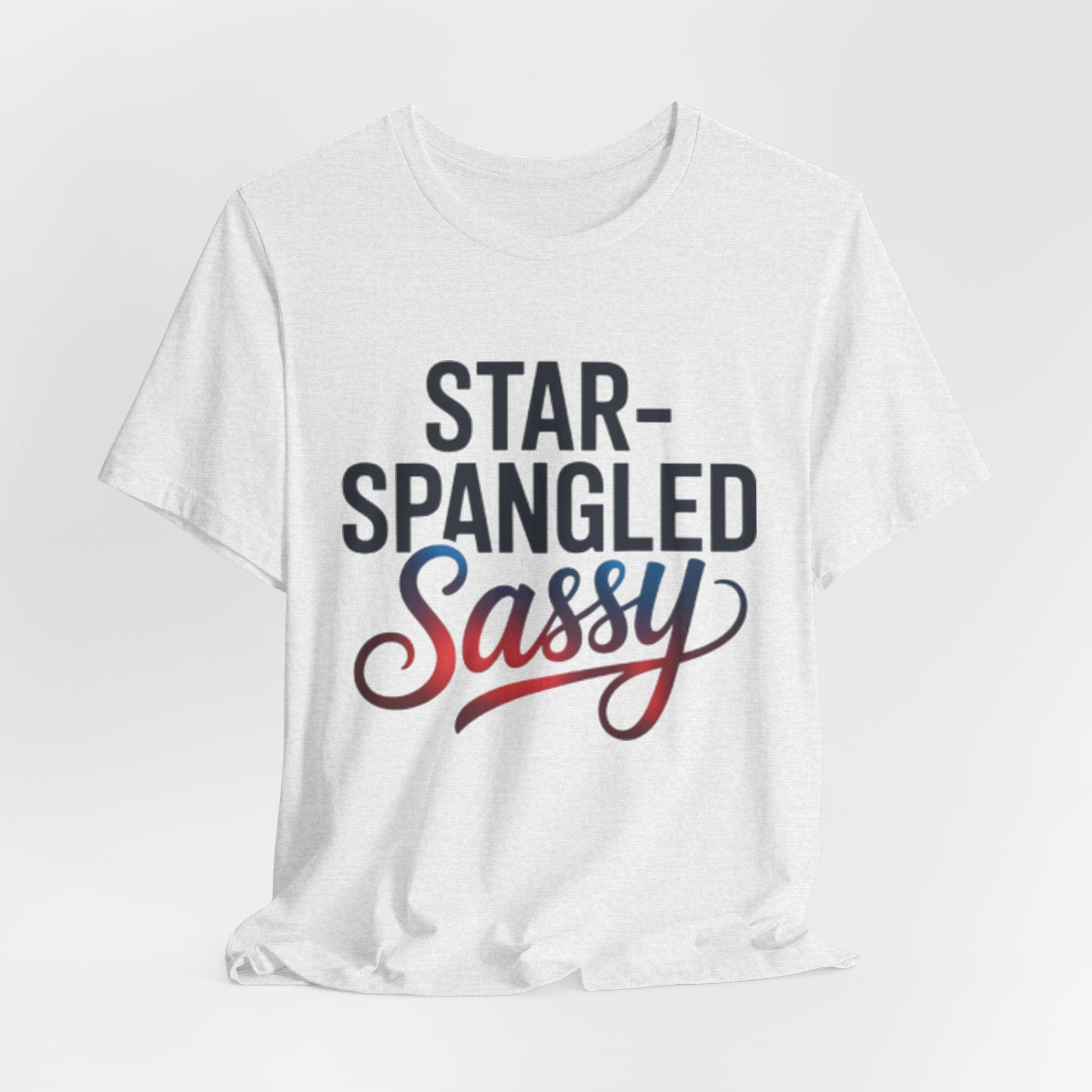 Star-Spangled and Sassy Rainbow Print Patriotic Tee