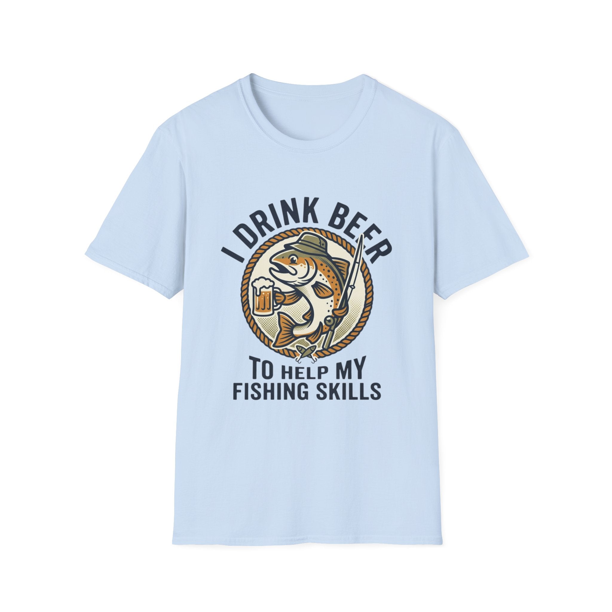 I Drink Beer to Help My Fishing Skills Graphic Tee