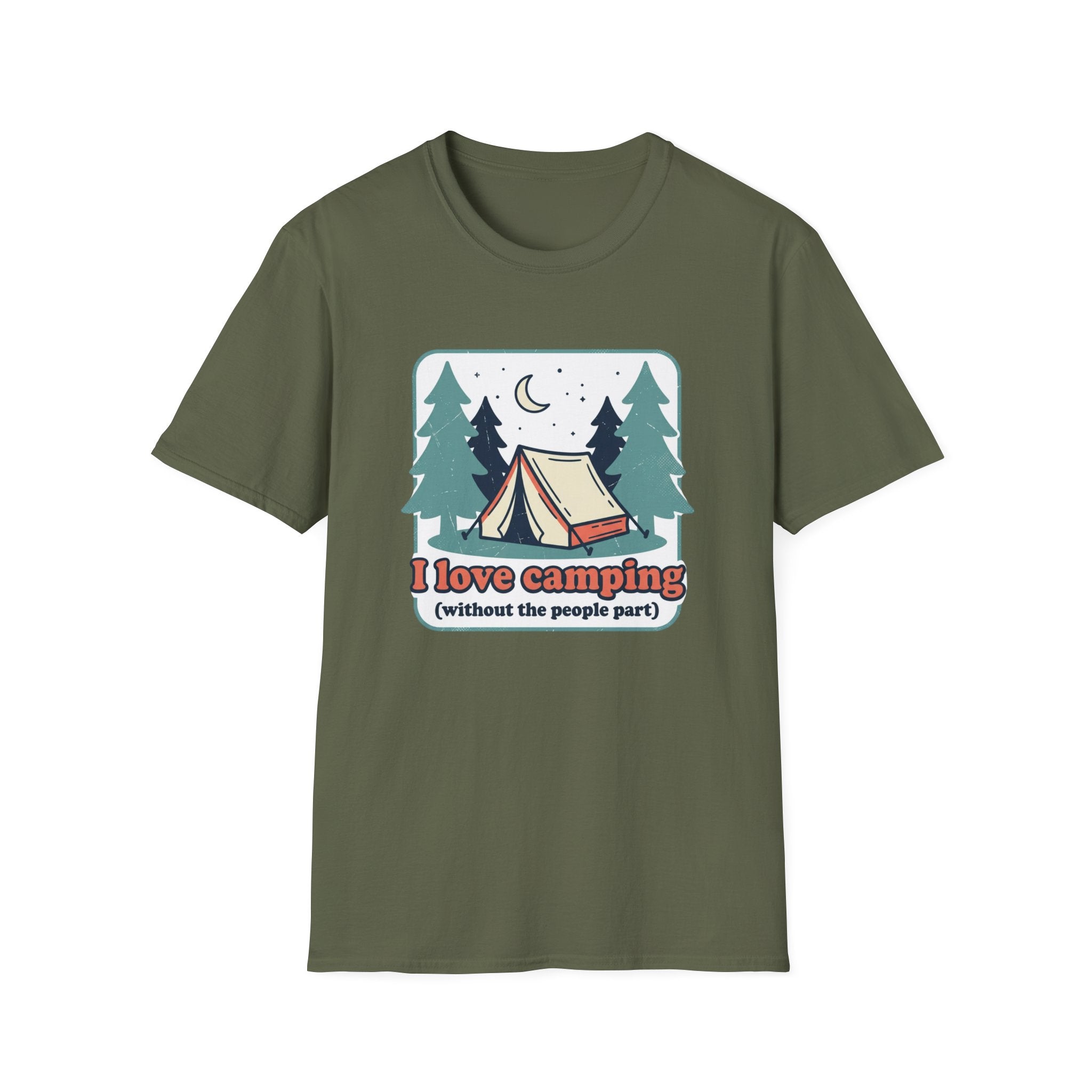I Love Camping Without the People Part Graphic Tee