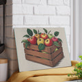 Apple Crate Glass Cutting Board | Farmhouse Kitchen Decor