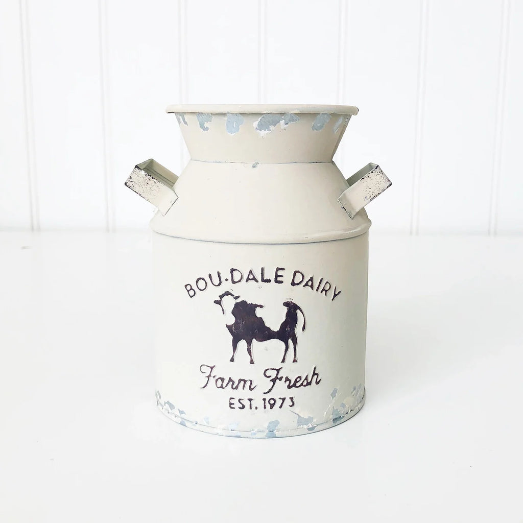 Decorative Milk Can - Cream