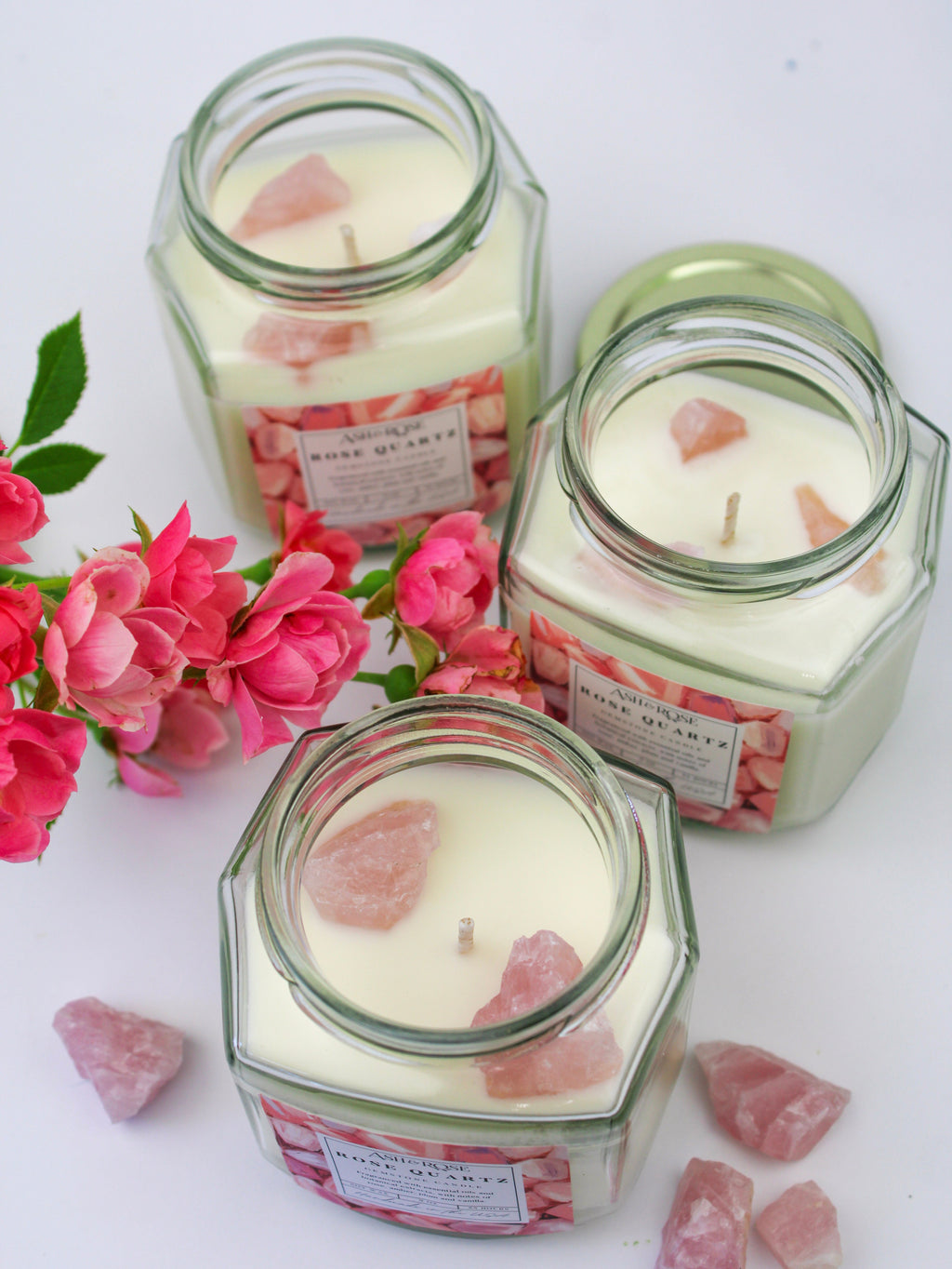Crystal Candle – Gemstone Soy Wax Candle