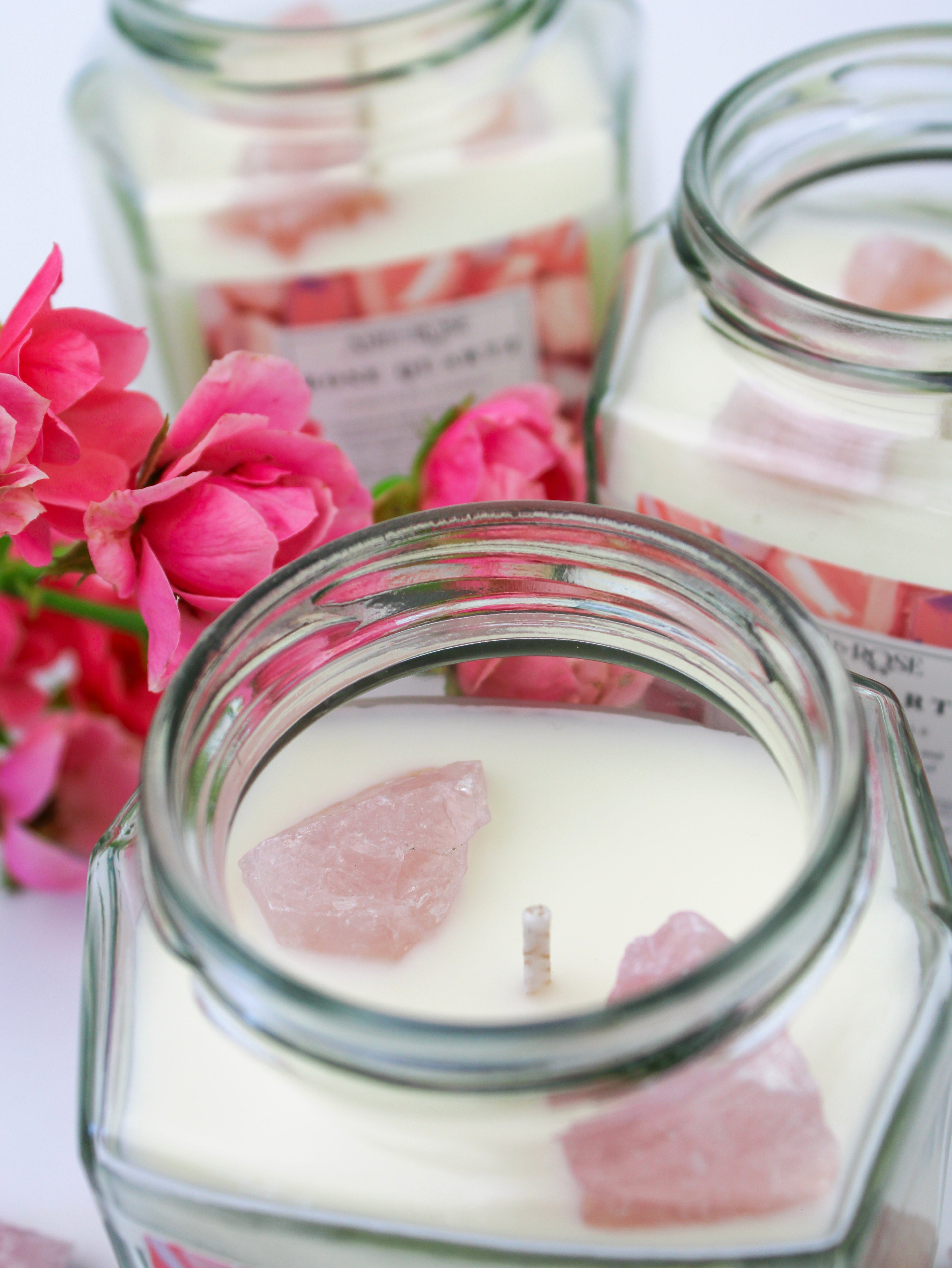 Crystal Candle – Gemstone Soy Wax Candle