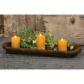 Rustic Brown Wooden Bread Dough Bowl – Farmhouse Decorative Accent