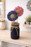 American Flag Fabric Flower Arrangement