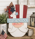 Uncle Sam Wooden Door Hanger & Shelf Leaner