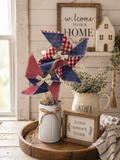 Patriotic Fabric Pinwheel Bouquet
