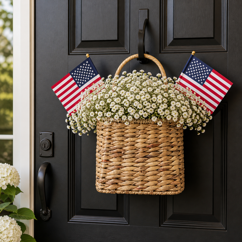 Patriotic Farmhouse Mason Jar Hanger