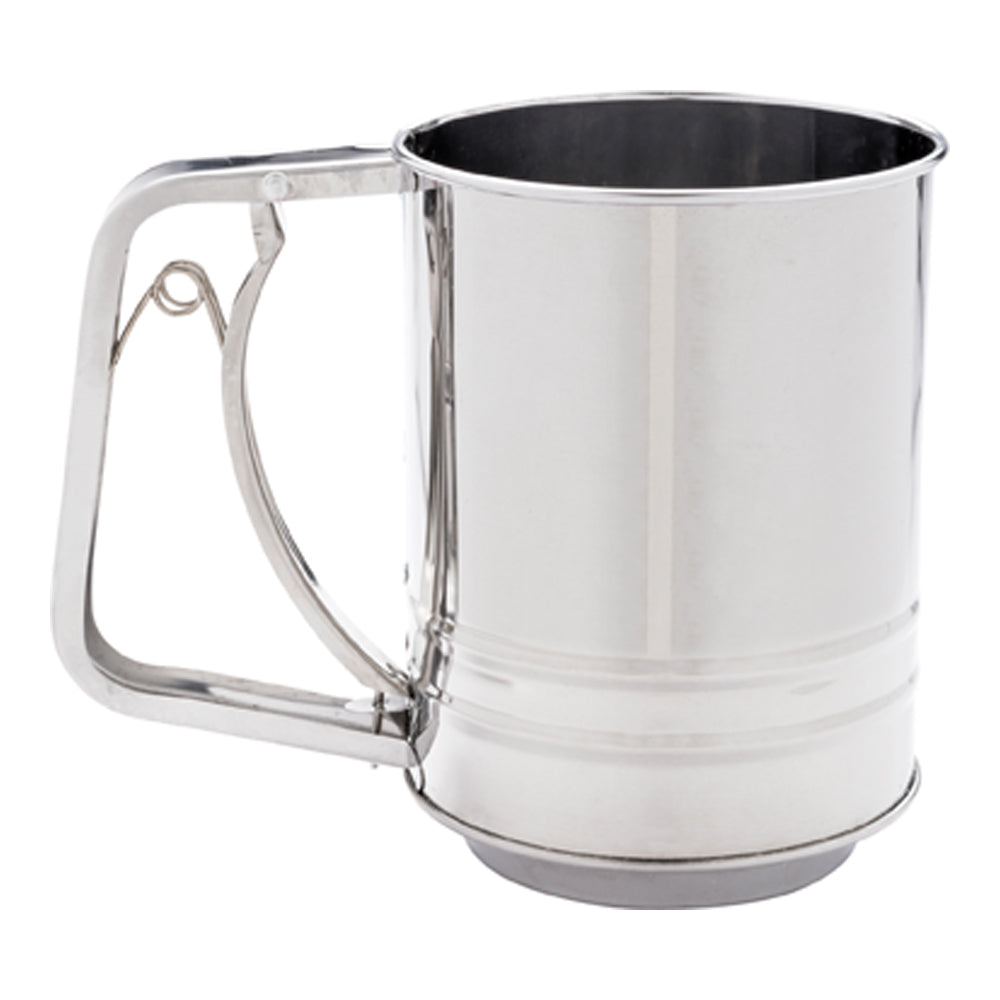 Stainless Steel Flour Sifter with Trigger Handle