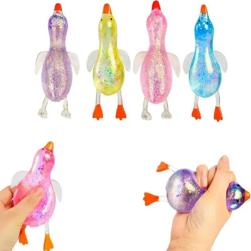 Glitter Duck Squishy Stress Ball