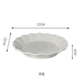 Ceramic Pearl Plates & Bowls Breakfast Set