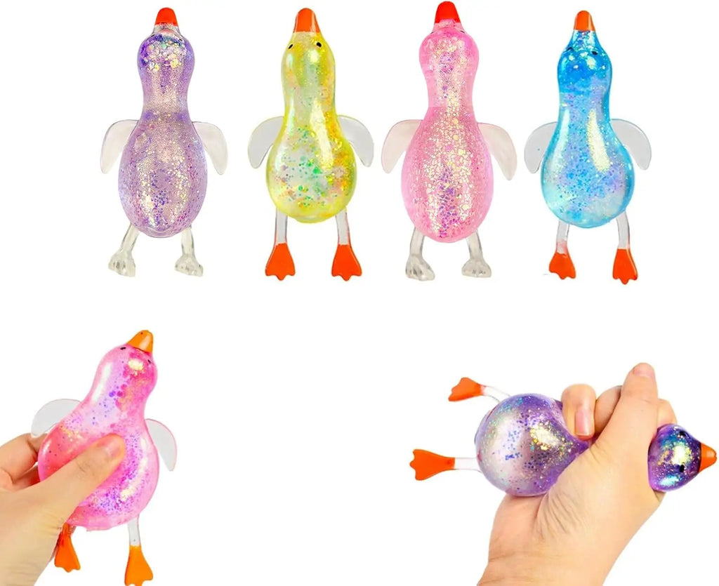Glitter Duck Squishy Stress Ball