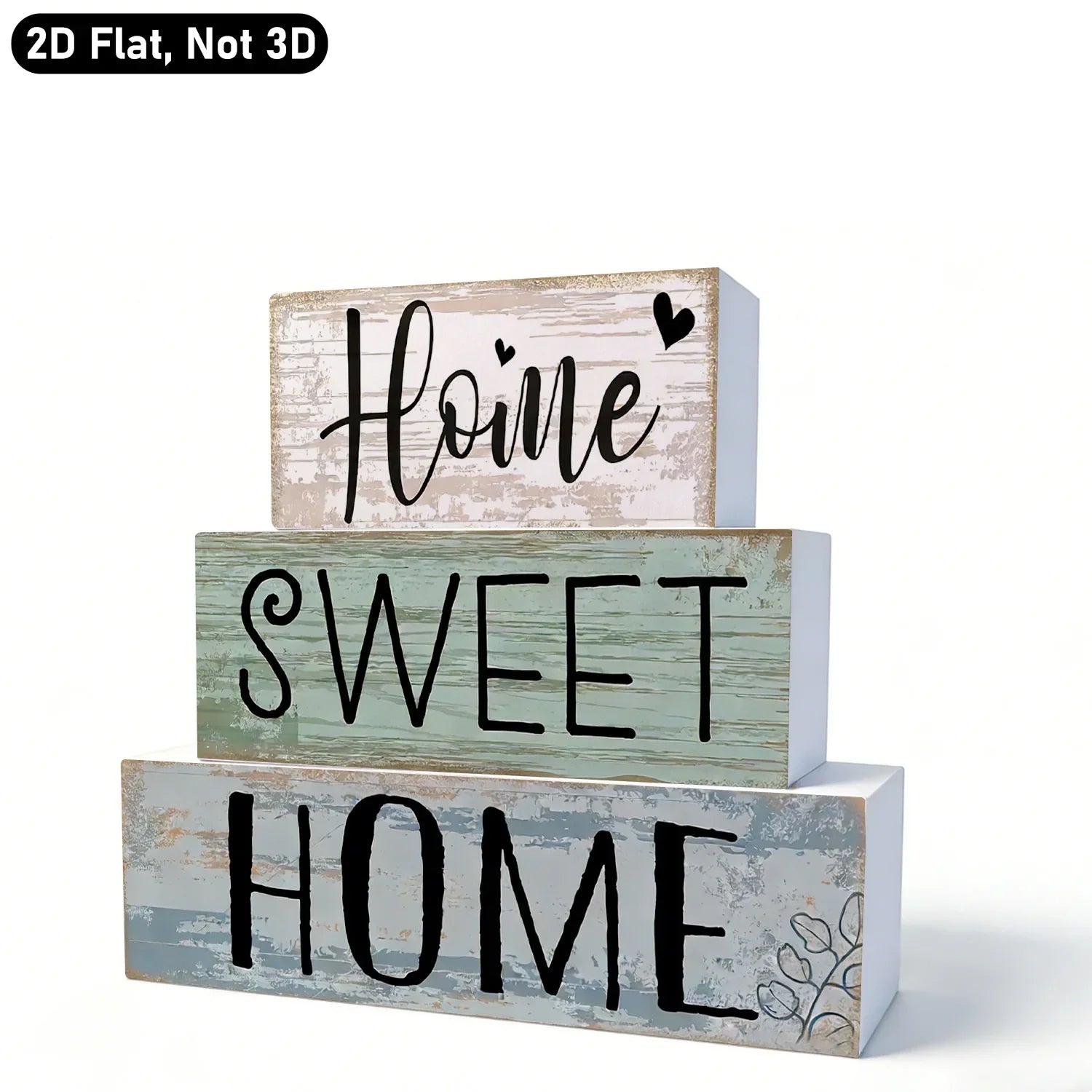 Farmhouse Home Sweet Home Tiered Tray Sign