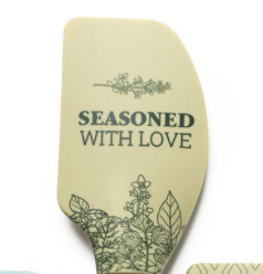 Krumbs Kitchen® Farmhouse Silicone Spatula – Removable Wooden Handle