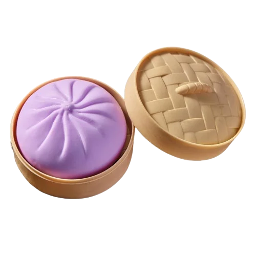 Dumpling Squishy Stress Ball Set with Steamer Basket