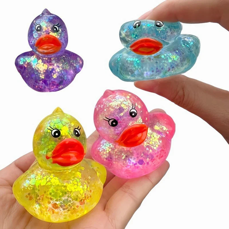 Squishy Aurora Duck Squeeze Toy
