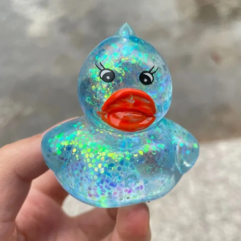 Squishy Aurora Duck Squeeze Toy