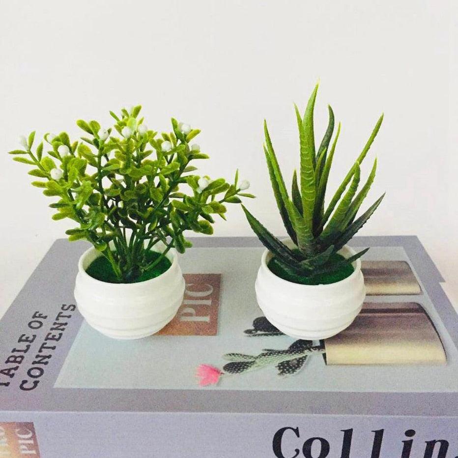 Artificial Succulent Potted Tree Decor