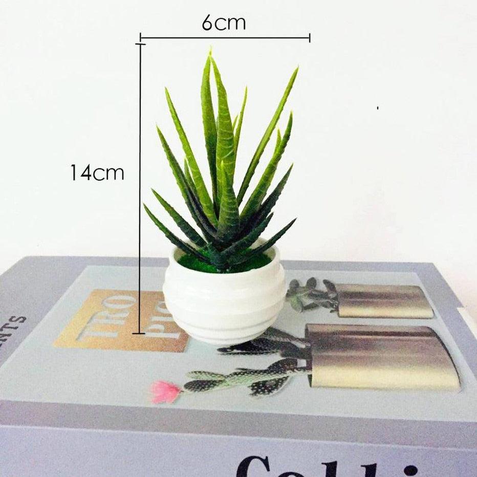 Artificial Succulent Potted Tree Decor