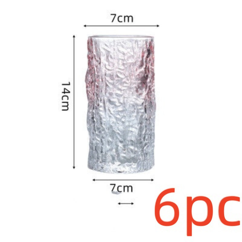 Gradient Tree Pattern Glass Water Cup