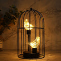 12" Battery Operated Birdcage Decorative Lamp