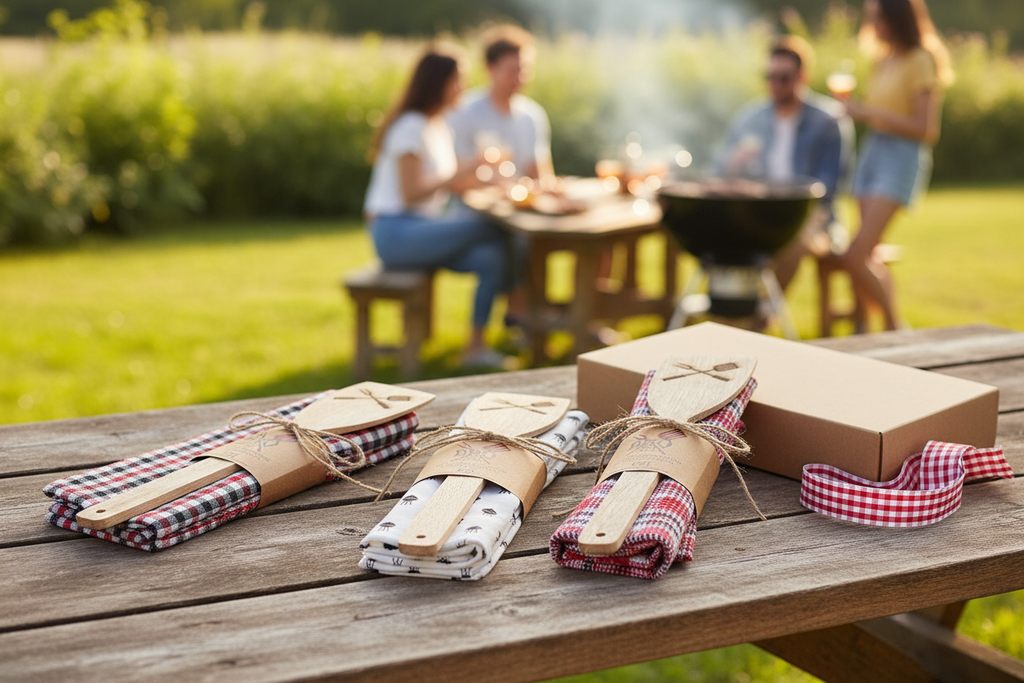 BBQ Dishtowel & Spatula Gift Set Lifestyle