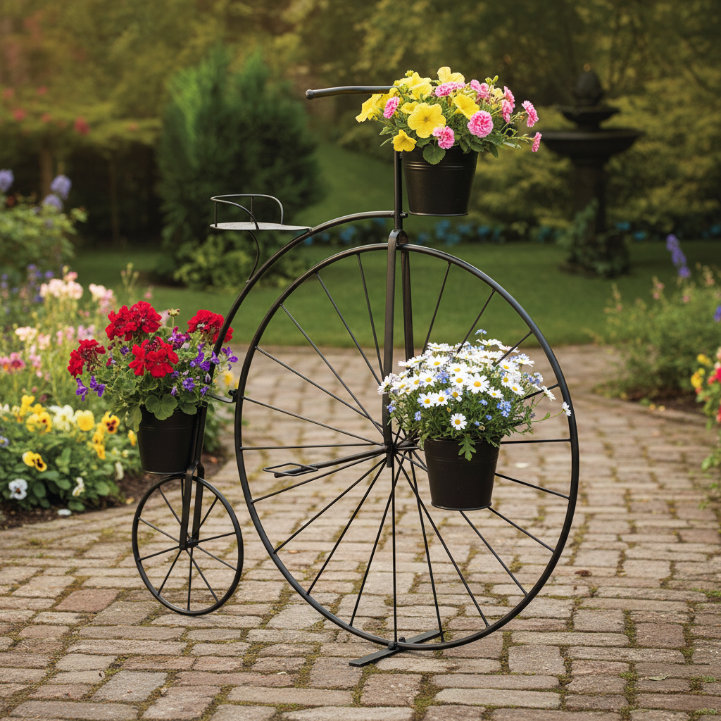 Bicycle Plant Stand - Realistic Lifestyle