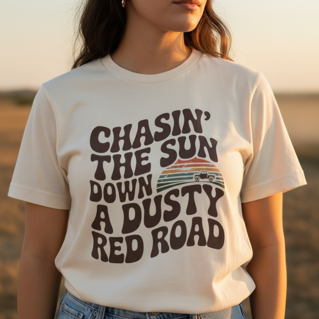Chasin' the Sun Tee — Full Front Graphic