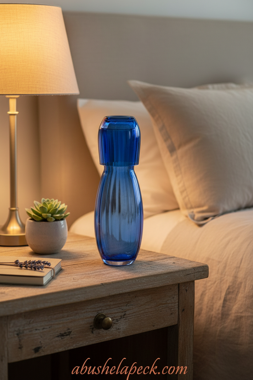 Cobalt Bedside Carafe 2-Piece Set