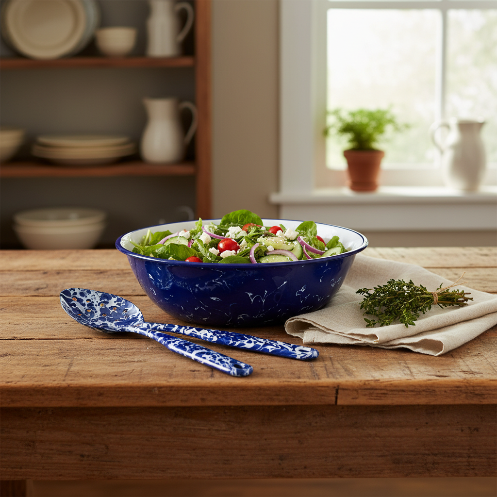 Cobalt Swirl Spoon Set Lifestyle