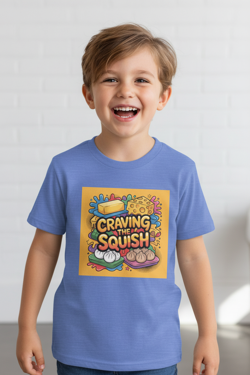 Craving the Squish — Heather Columbia Blue on Kid