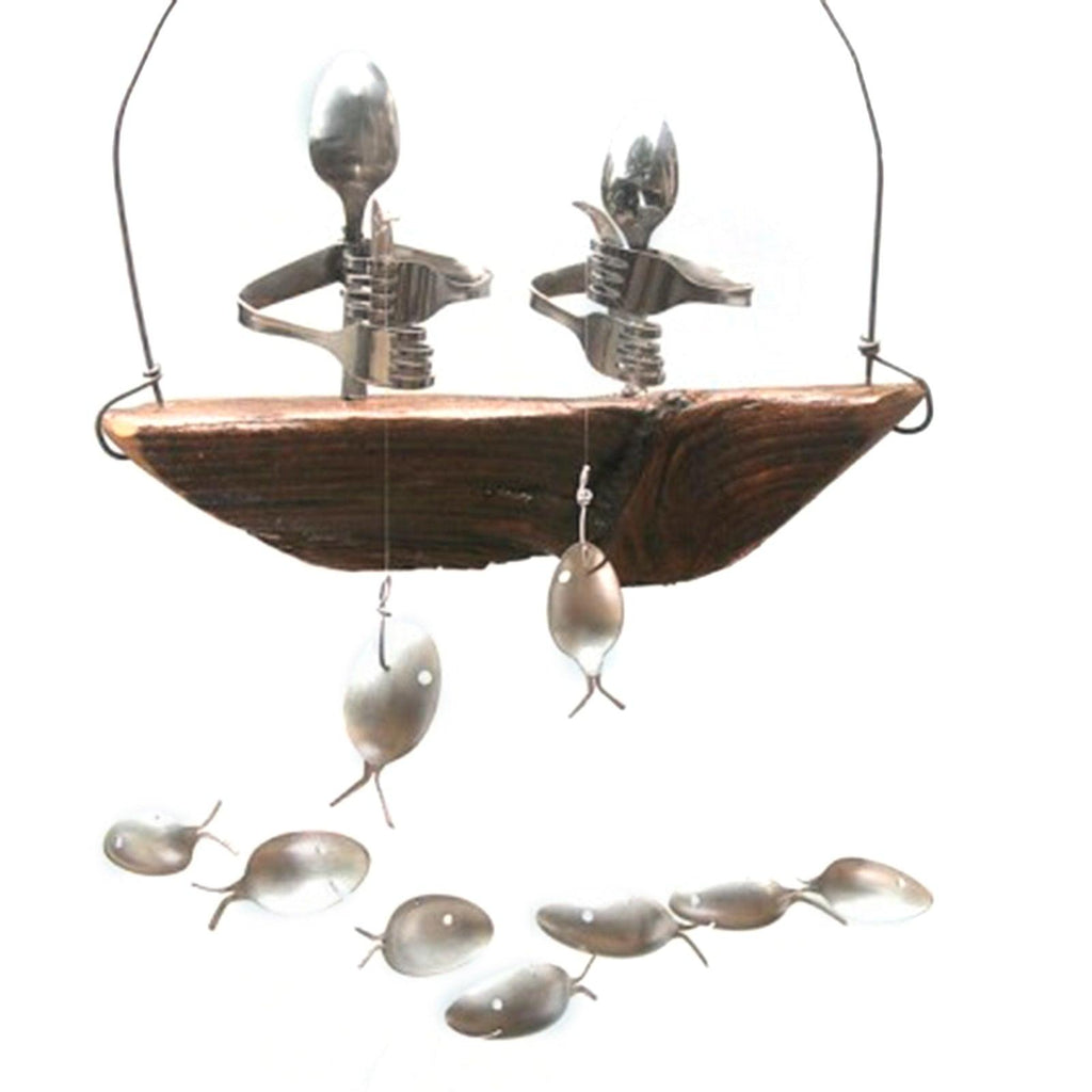 Painted Tropical Fish Wind Chime Mobile