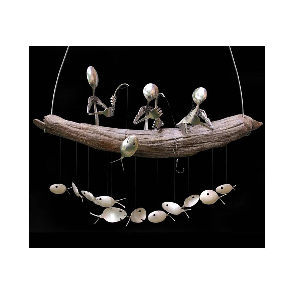 Painted Tropical Fish Wind Chime Mobile