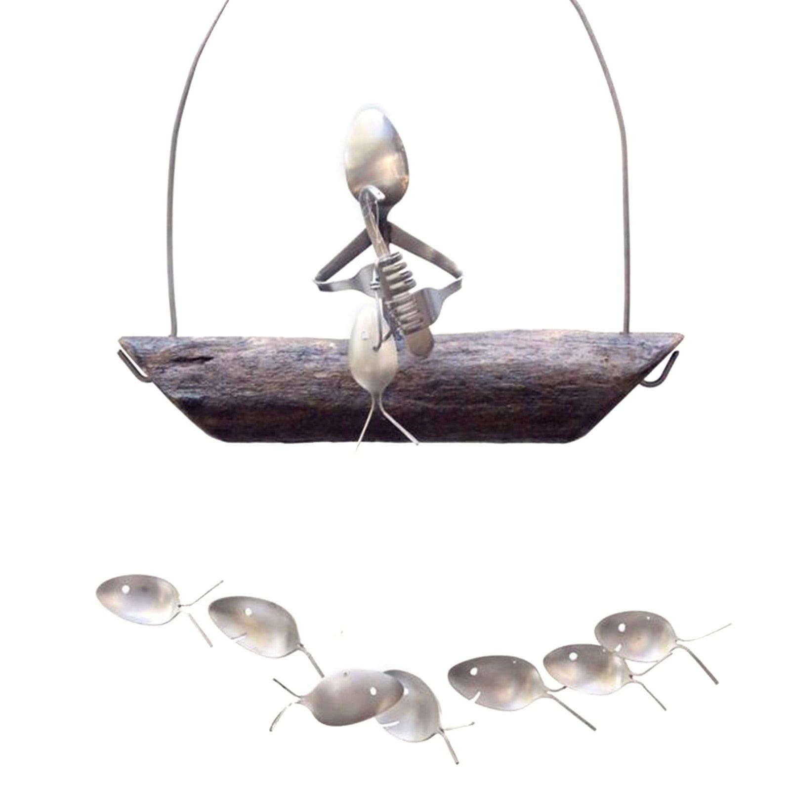 Painted Tropical Fish Wind Chime Mobile
