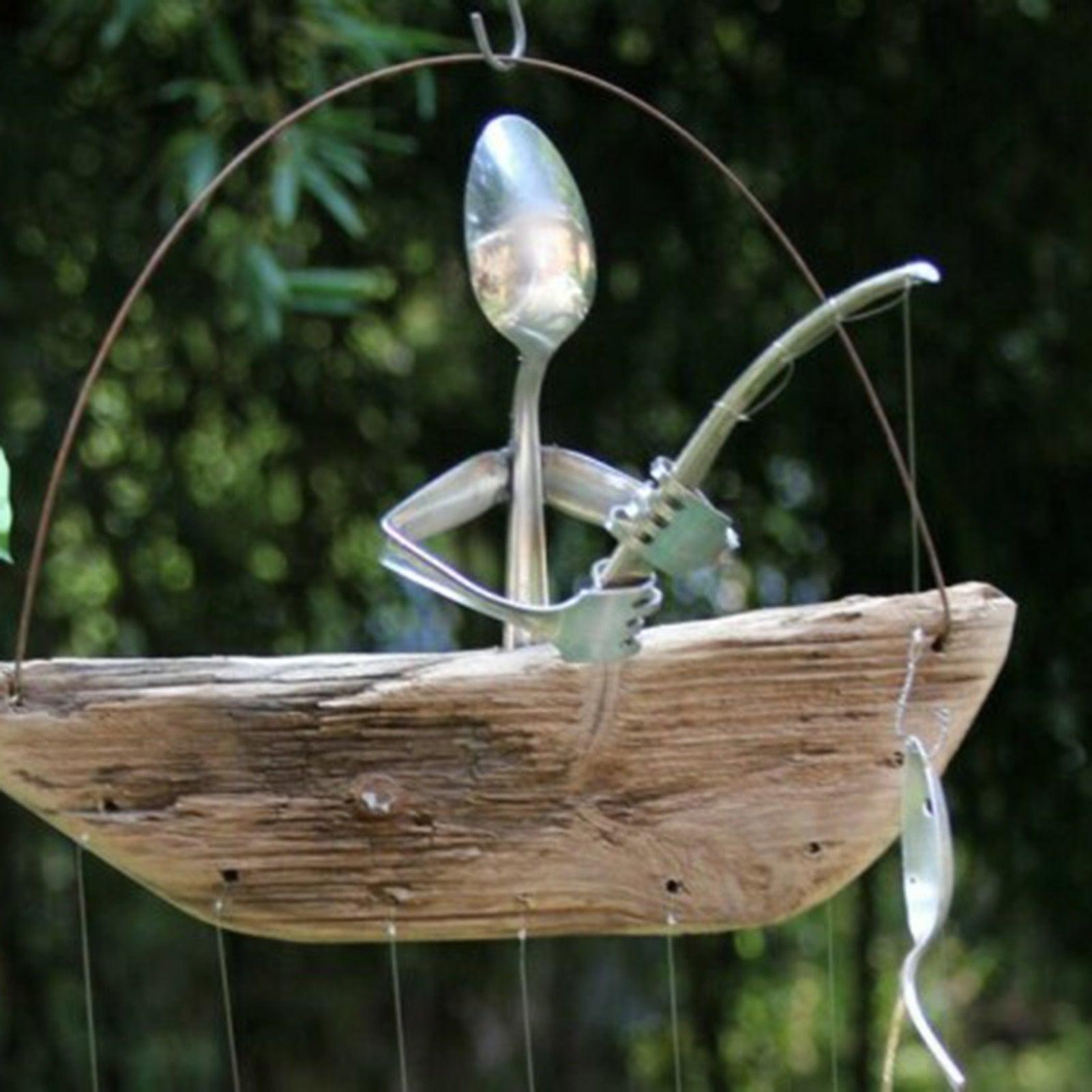 Painted Tropical Fish Wind Chime Mobile