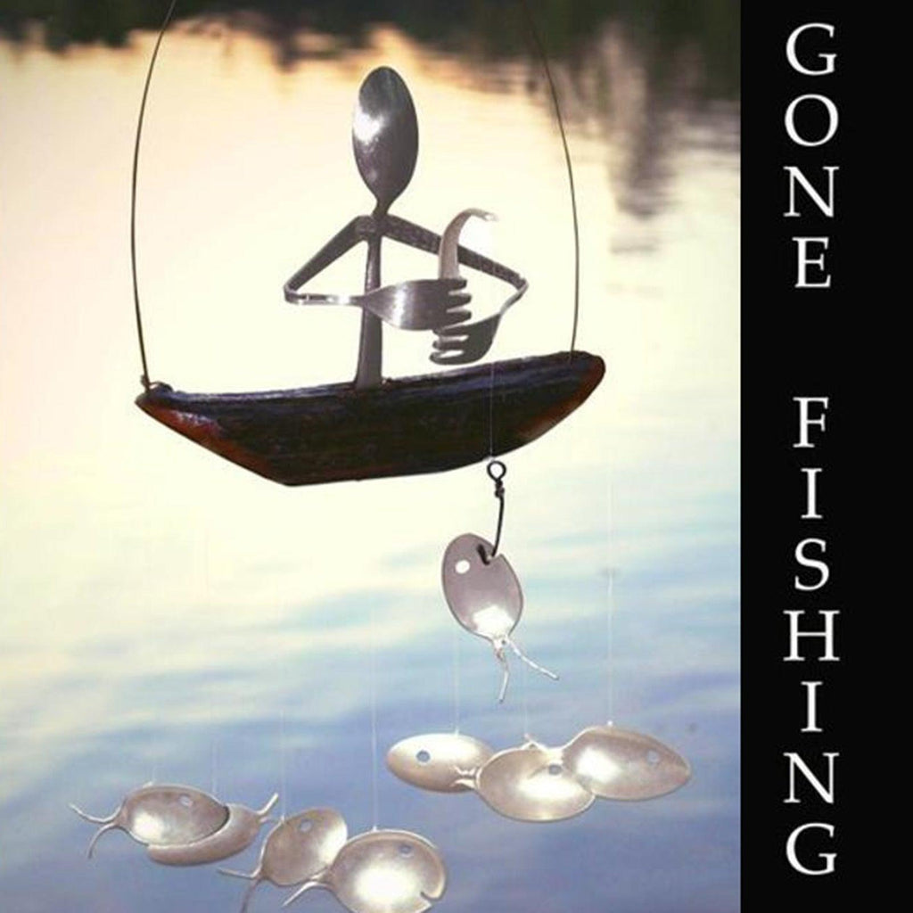 Painted Tropical Fish Wind Chime Mobile