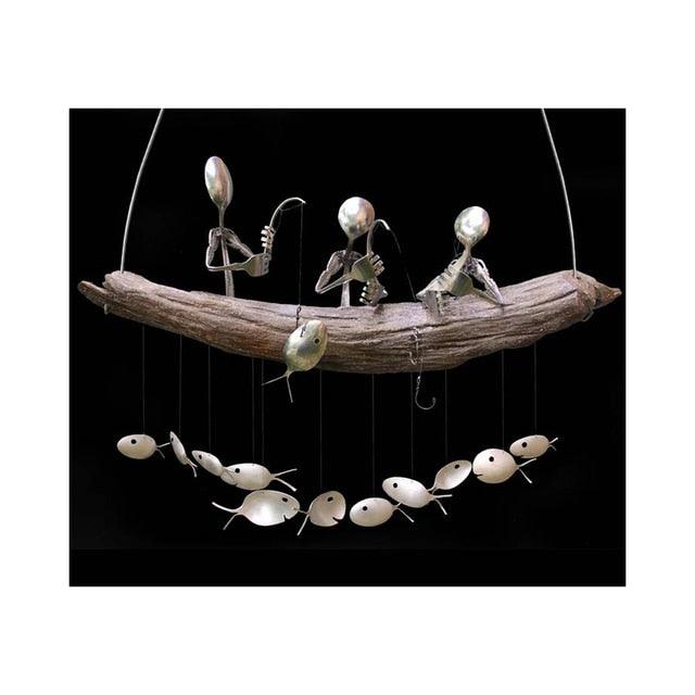 Painted Tropical Fish Wind Chime Mobile
