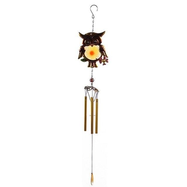 Stained Glass Hummingbird Wind Chimes | Memorial Garden Decor