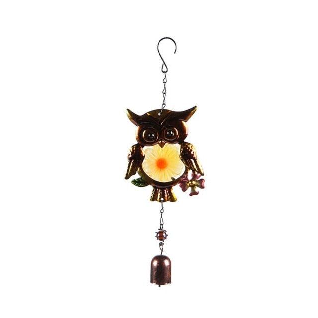 Stained Glass Hummingbird Wind Chimes | Memorial Garden Decor