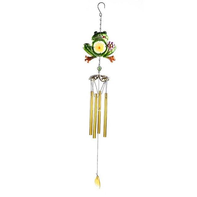 Stained Glass Hummingbird Wind Chimes | Memorial Garden Decor