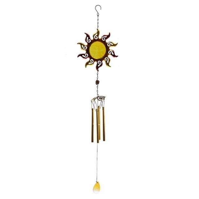 Stained Glass Hummingbird Wind Chimes | Memorial Garden Decor