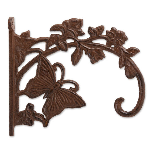 Butterfly Cast Iron Planter Bracket – Decorative Outdoor Plant Hanger