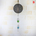 3D Metal Spiral Wind Spinner with Gazing Ball