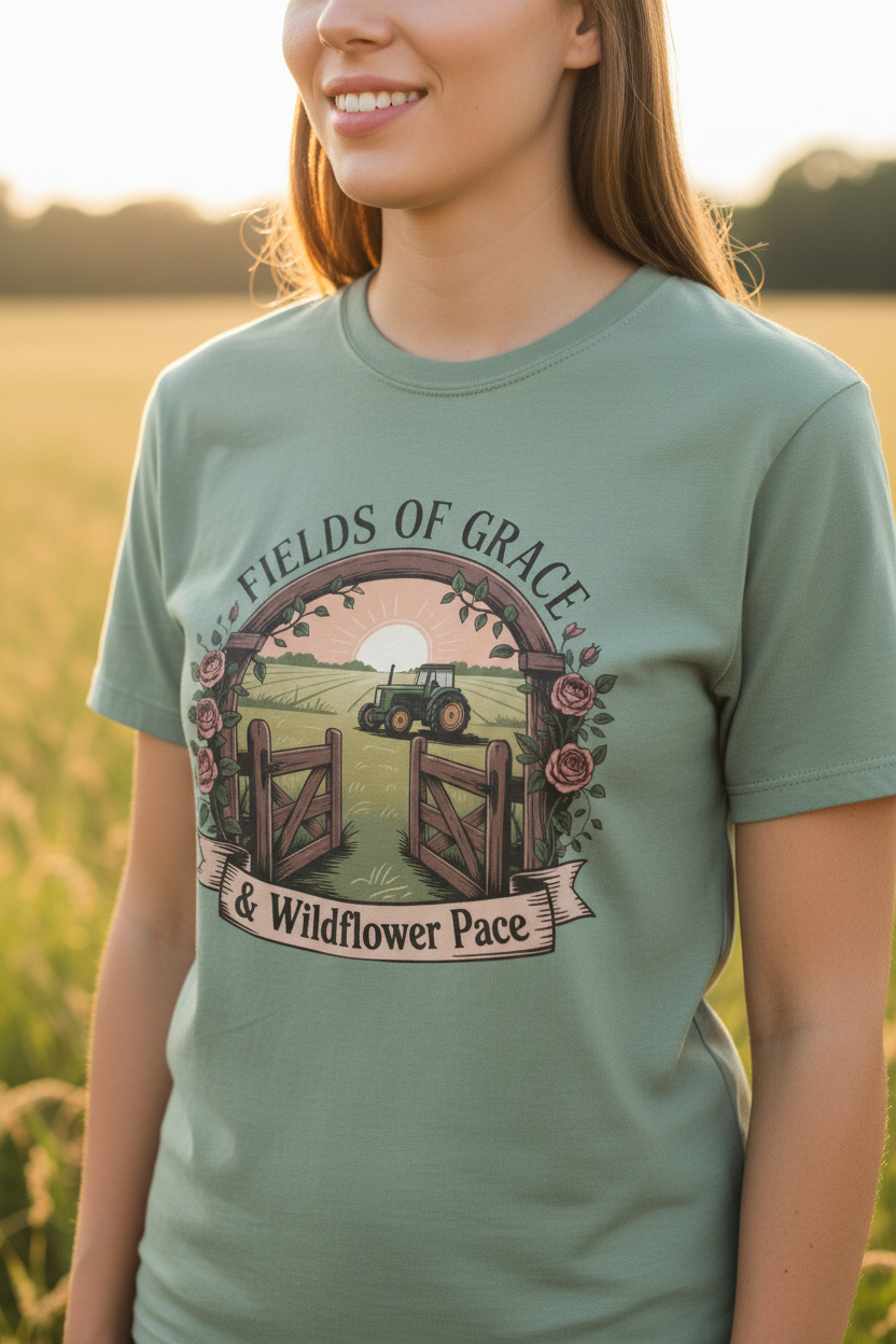 Fields of Grace Tee - Lifestyle on Person