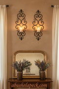 Fleur-de-Lis Wall Sconce Duo