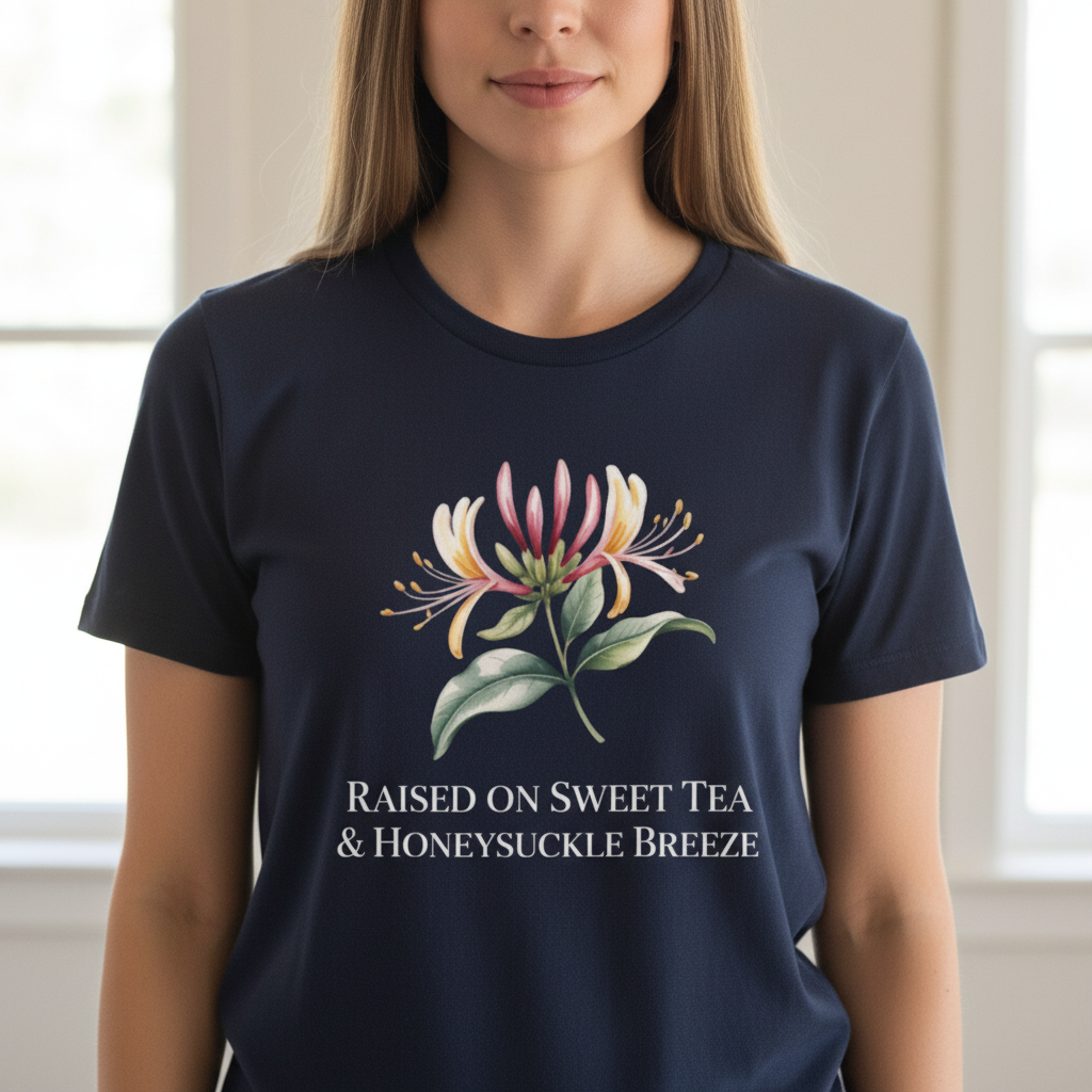 Floral Honeysuckle Tee - Cropped