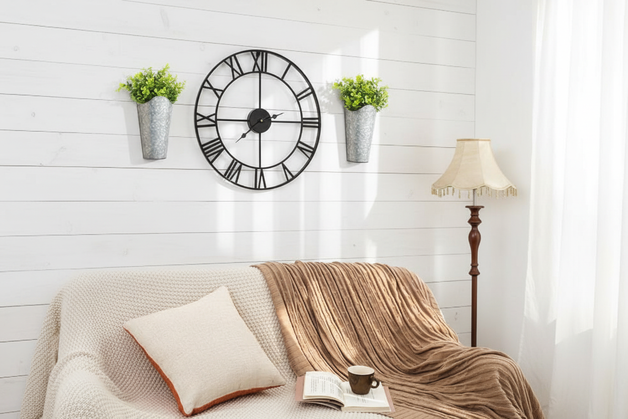 Galvanized Metal Wall Planter Lifestyle Image