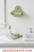 Green Retro Enamel Soap Dish