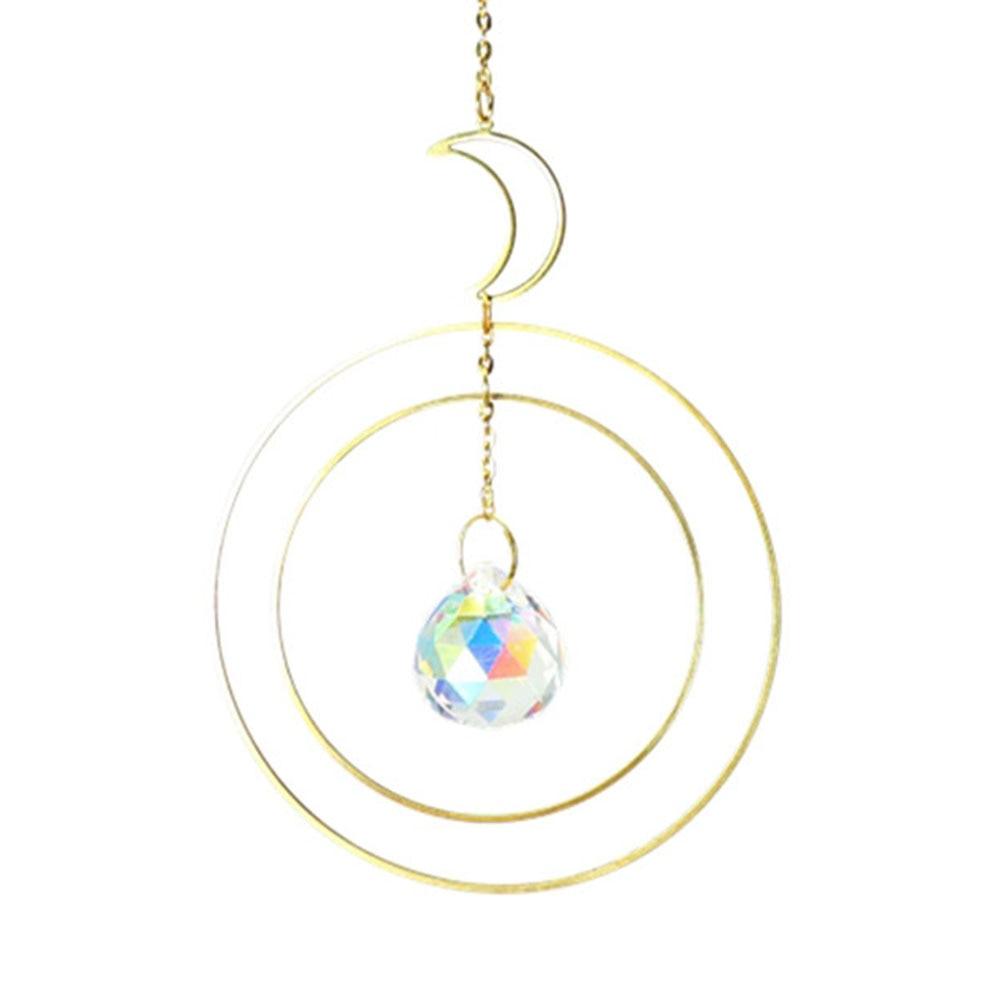 Hanging Crystal Moon Suncatcher