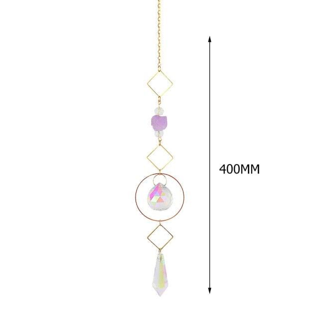 Hanging Crystal Moon Suncatcher